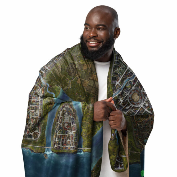 Darkenhaven Map Sherpa blanket - Image 3
