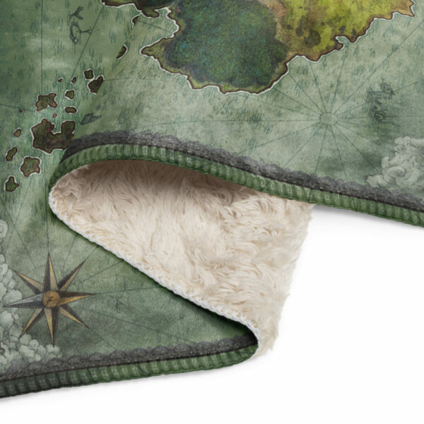Verdestia Map Sherpa blanket - Image 6