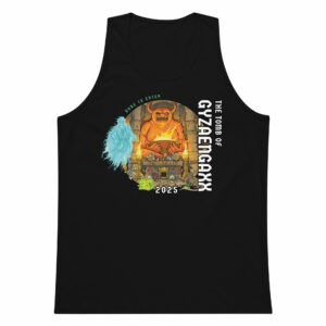 The Tomb of Gyzaengaxx Men’s premium tank top Designed by Chet Minton
