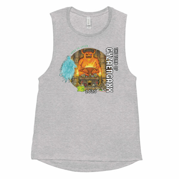 The Tomb of Gyzaengaxx Ladies’ Muscle Tank Design by Chet Minton - Image 4