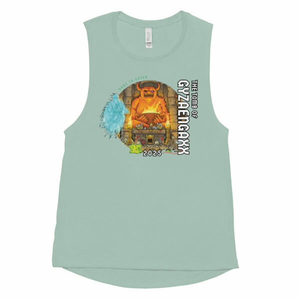 The Tomb of Gyzaengaxx Ladies’ Muscle Tank Design by Chet Minton - Image 5