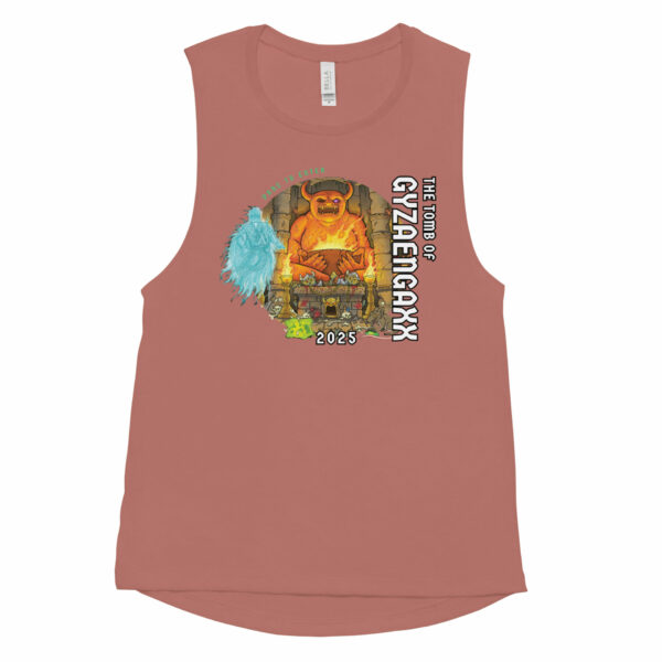 The Tomb of Gyzaengaxx Ladies’ Muscle Tank Design by Chet Minton - Image 2