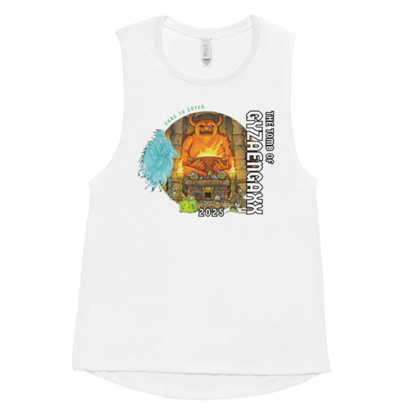 The Tomb of Gyzaengaxx Ladies’ Muscle Tank Design by Chet Minton - Image 6