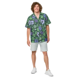 Purple Gooey Cube Hawaiian Shirt