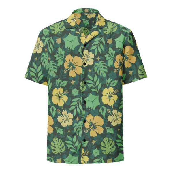 Yellow Gooey Cube Hawaiian Shirt - Image 4